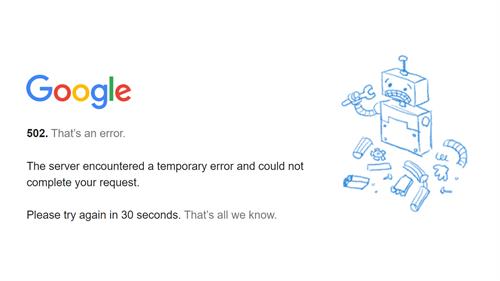 Google再現重大故障　YouTube及Gmail無法運作