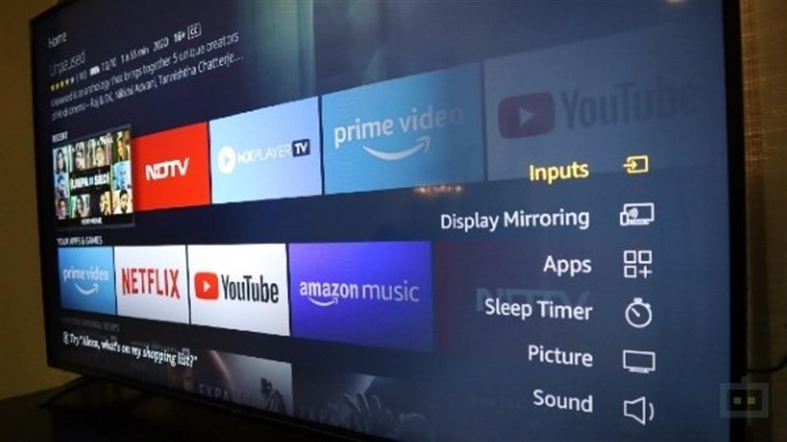 Amazon在印度推出首款自家品牌智能電視
