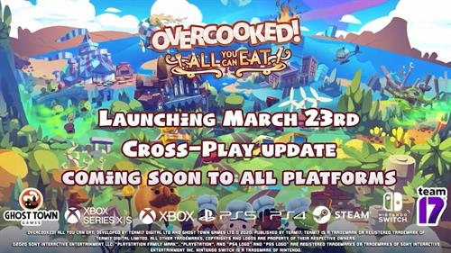 【有片】《Overcooked! All You Can Eat》將於3月23日登陸全平台