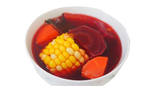 健康食譜 紅菜頭蘋果番茄素湯